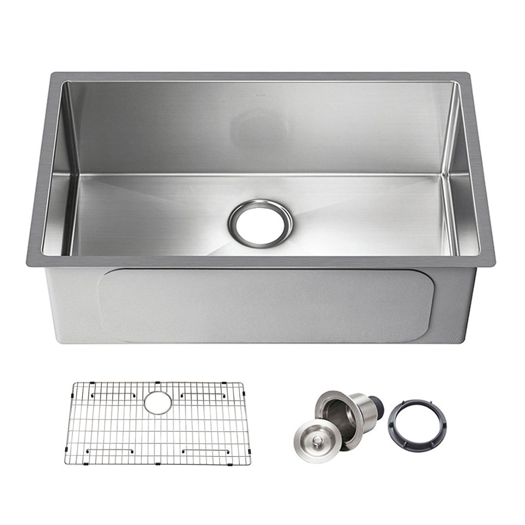 28'' L Undermount Single Bowl Stainless Steel Kitchen Sink KIBI