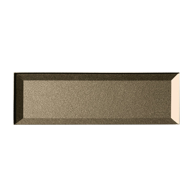 Carrelage mural décoratif de cuisine et de salle de bain à rebord inversé en verre de qualité diamant 3 po x 12 po Secret Dimensions