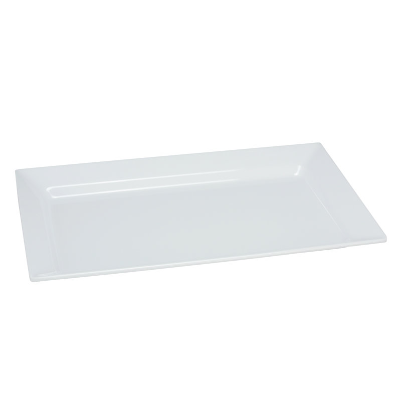 Yanco Rome Melamine Platter, 17.5"L x 10.5"W x 1.5" H
