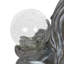 Statue de gnome à méditer solaire avec boules craquelées en verre Good Time