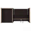 Bureau d'ordinateur Cappuccino, 2 tiroirs