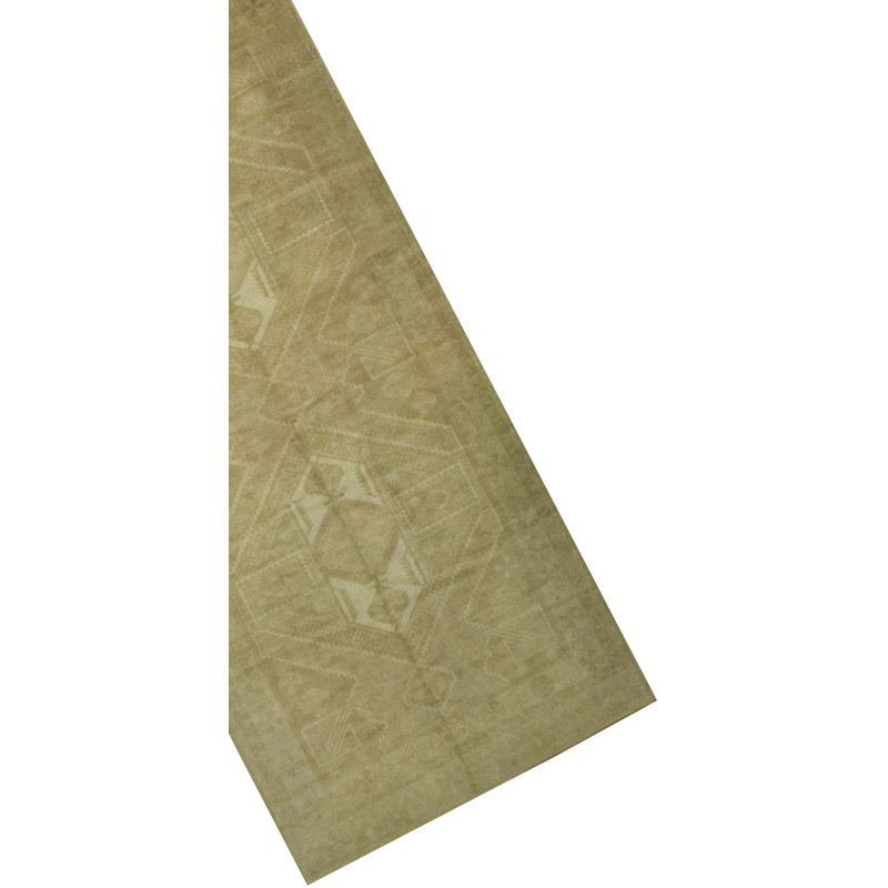 Tapis unique ivoire / bleu pâle / taupe de 5 pi x 11 pi 3 po