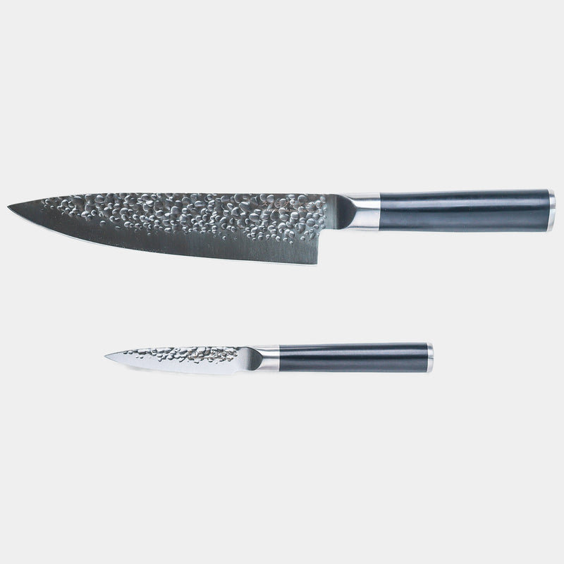 Swiss Diamond Hammered Chef/Paring Knife Set