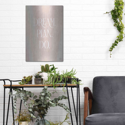 Trinx 'Dream - Plan - Do' by Yass Naffas Designs, Metal Wall Art