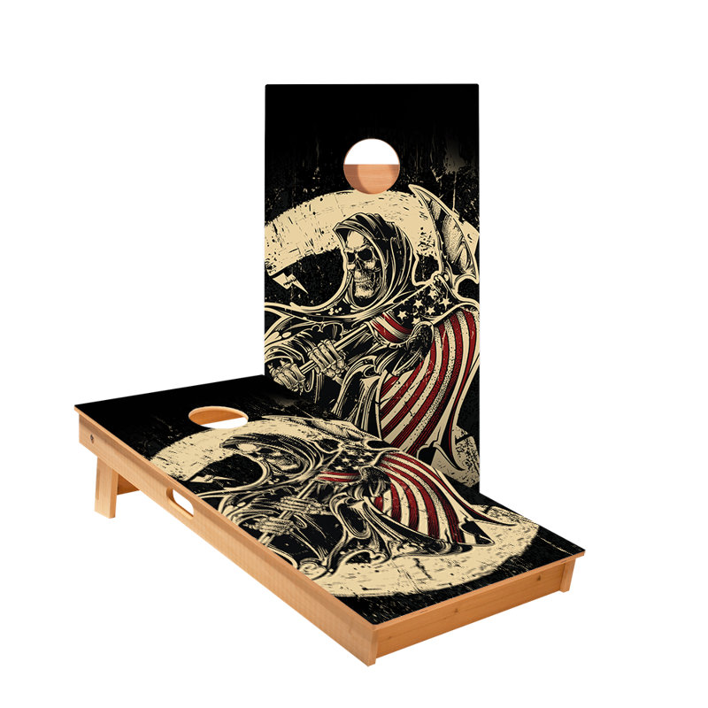 USA Grim Reaper Star Cornhole Boards