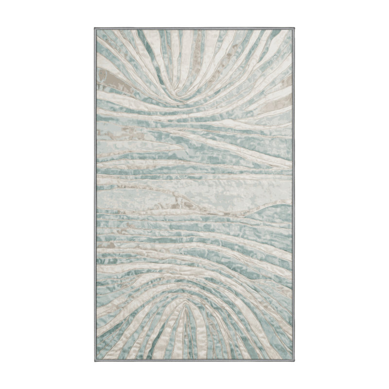 Tapis gris soyeux et moelleux, Rectangle 8 pi x 12 pi