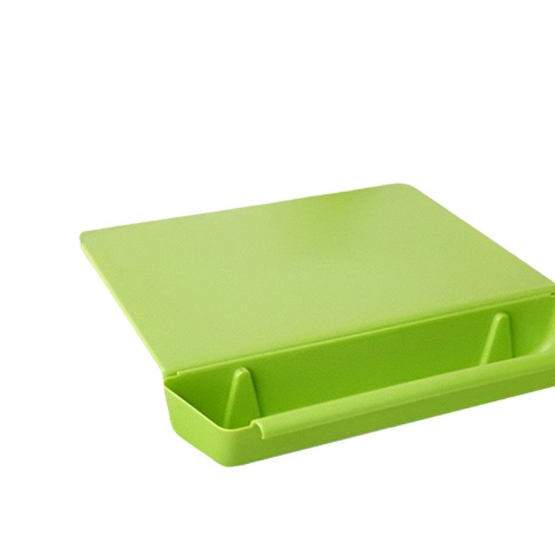 tout-en-1 pliable avec panier de rangement Planche à découper deux en un, Green