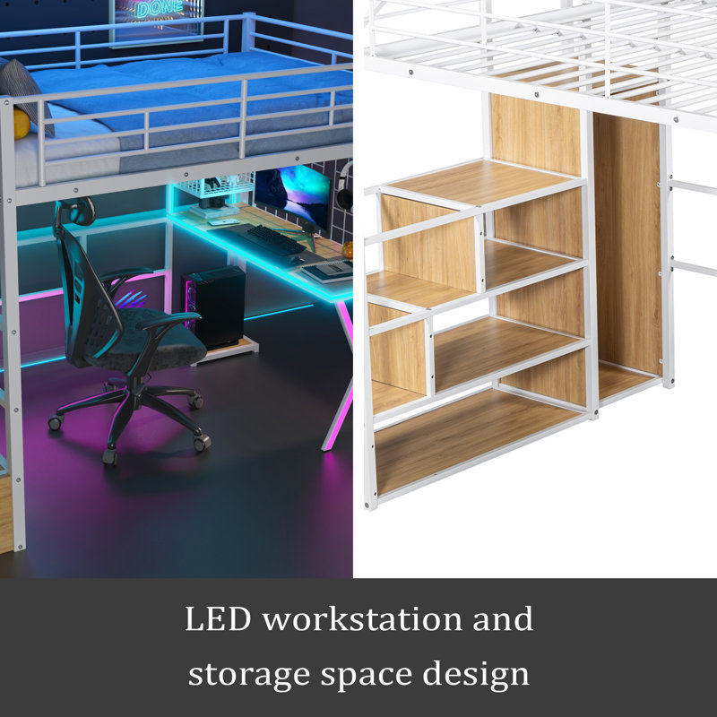 Lit mezzanine en métal, Double
