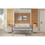 Lit escamotable double avec 2 tiroirs, beige