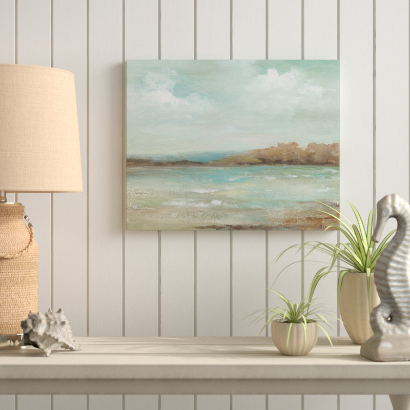 «Ocean Breeze I», reproduction de peinture à l'huile sur toile tendue, H 30 po x l 40 po x P 1,5 po