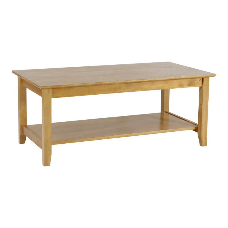 Solid Wood Coffee Table, Natural Wood