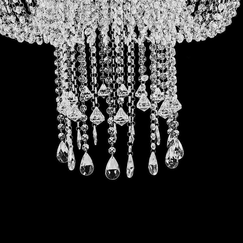 Lustre en cristal Georgietta, H 18 po x l 24 po x P 24 po