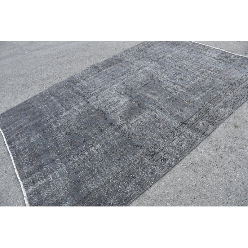 Tapis turc rétro à motif subtil idéal pour tout espace de vie bleu / rose