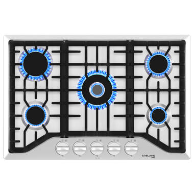 Summit CCE211WH 12-inch Wide 115V 2-Burner Coil Electric Cooktop, White  Porcelain Surface, Easy to Clean, Two Coil Burners, 1500 Watts,  Push-to-turn
