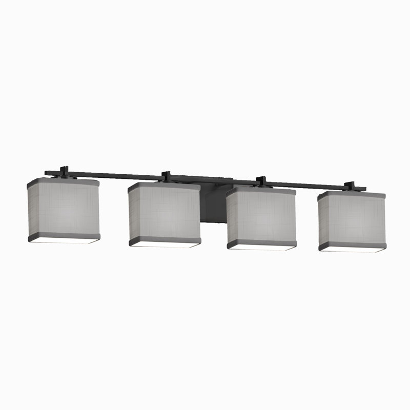 Éclairage pour meuble-lavabo 4 lumières 100w Casson, Noir mat