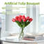 10 pièces de tulipes artificielles pour la décoration de table de salle à manger de cuisine-280403533