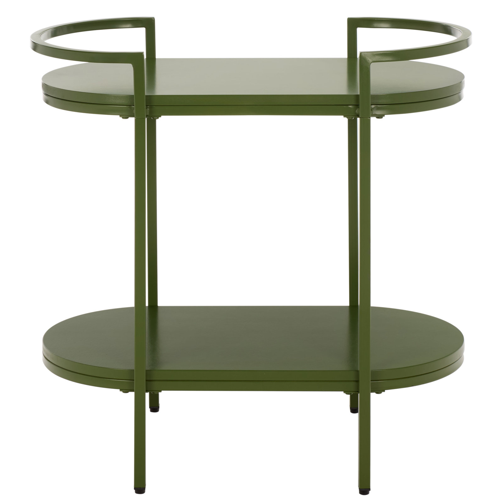 Staccato Metal Bar Cart, Green