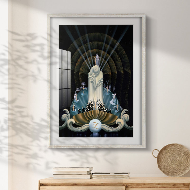 Tranquility -Framed Print, White