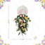 Décoration murale 26 "H Pâques en métal en forme de larme et de tulipe