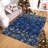9x12 Red Christmas Runner Rug with Snowflake Pattern – Non Slip Low Pile Hallway and Kitchen Floor Carpet, Festive Holiday Decor-868633235