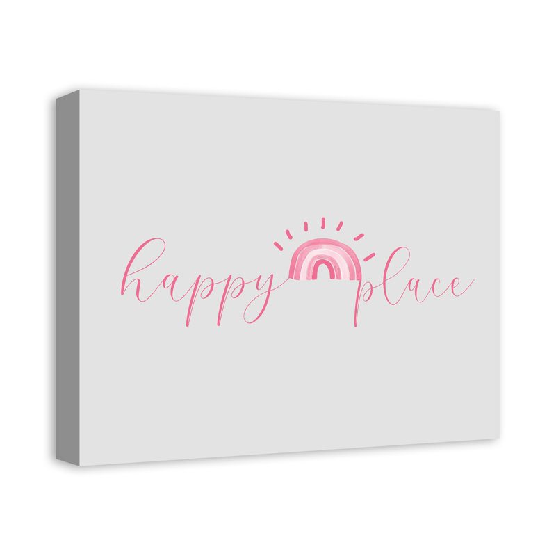 Art sur toile Happy Place, H 20 po x l 16 po x P 1,25 po