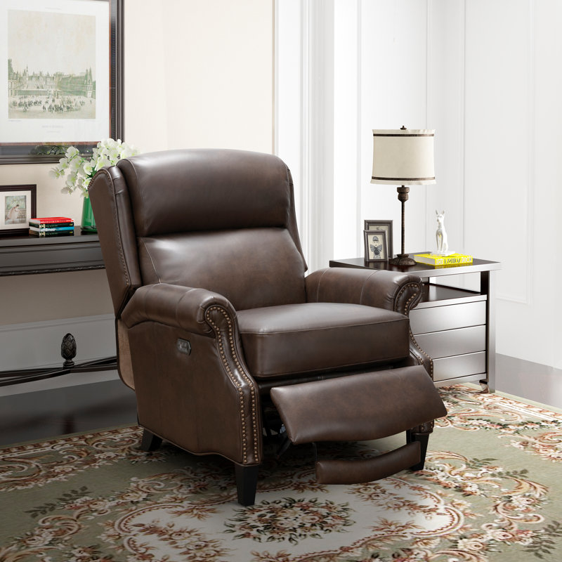 Fakenham Power Recliner, Ashford Walnut Split Grain Leather
