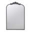 Miroir 24 po x 36 po au design classique avec cadre d'inspiration baroque pour salle de bain