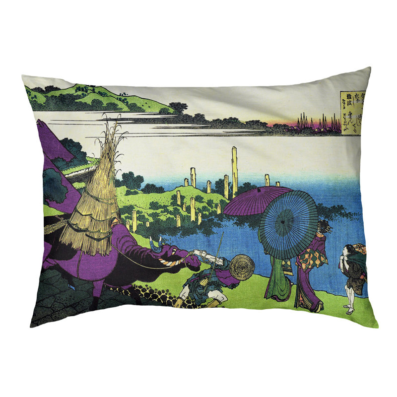 Coussin pour chien de ferme Burkart River, Petit (l 29,5 po x P 19,5 po x H 9,5 po), Bleu / Vert / Noir
