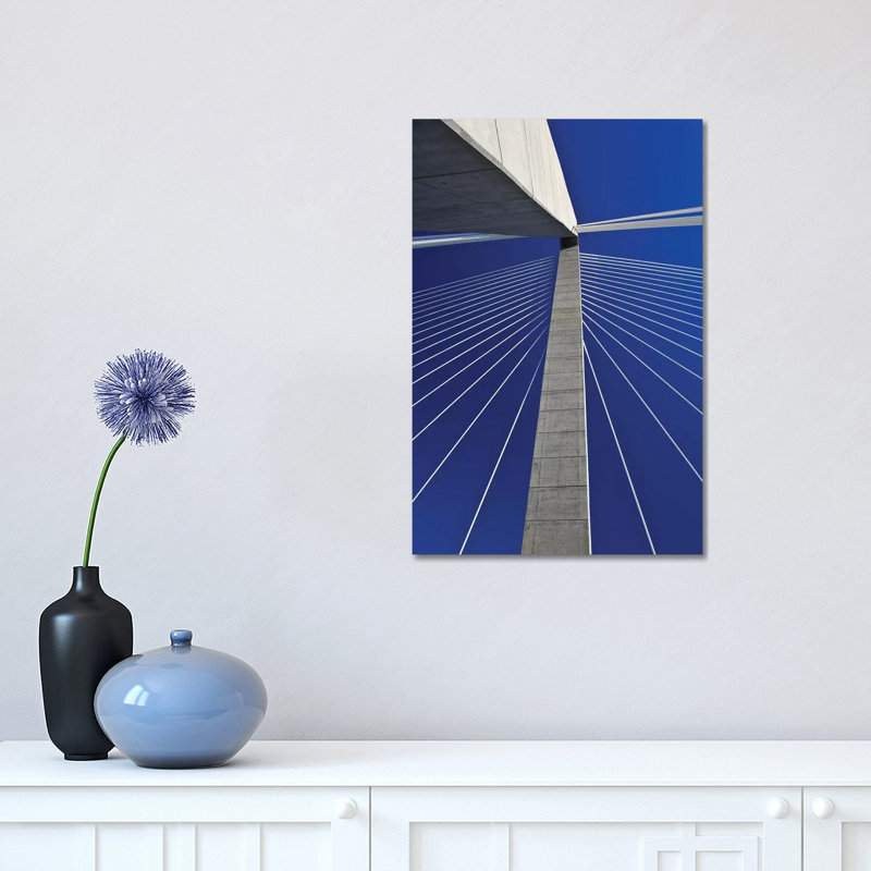 USA, South Carolina, Charleston. Looking Up At Arthur Ravenel Jr. Bridge Structure. by Jaynes Gallery - Wrapped Canvas Gallery-Wrapped Canvas Giclée