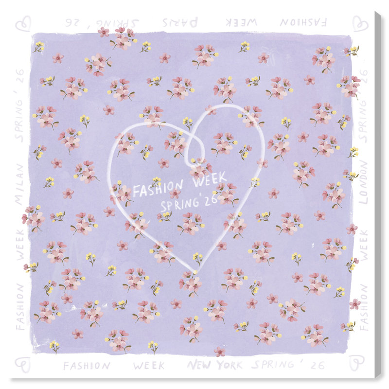 Lilac Spring Fashion Print by Oliver Gal, 20"H x 20"W, Gallery Wrapped