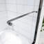 Cadre en aluminium coulissant double l 56 à 60 po x H 60 po avec porte de baignoire en verre trempé et poignée en acier inoxydable-111781159