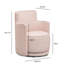 Chaise pivotante rayée rose Passe-1116410526