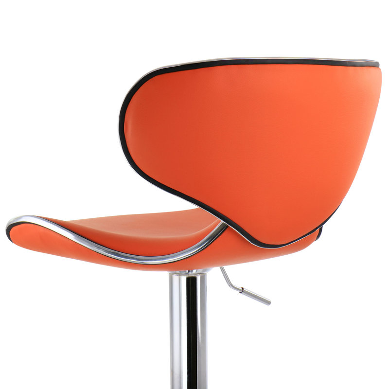 Makadi Swivel Upholstered Adjustable Height Counter Stool