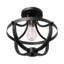 Plafonnier encastré 1 lumière noir mat Warrensville