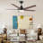 Modern 48''/56'' 5-Blade LED Standard Indoor Ceiling Fan with Remote Control and Light Kit Included-452111350-452111344