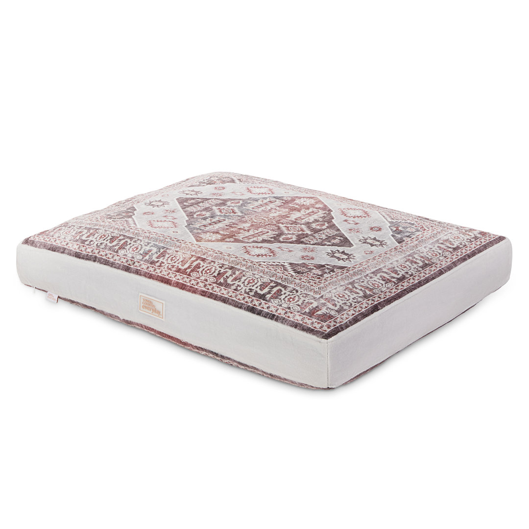 TOWN & COUNTRY EVERYDAY CuddleTown Medallion Pillow Crate Mat Pet Bed for Medium Dogs Town & Country Living 