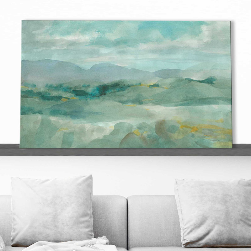 " Green Mountain View ", Wrapped Canvas, 36" H x 60" W x 1.5" D
