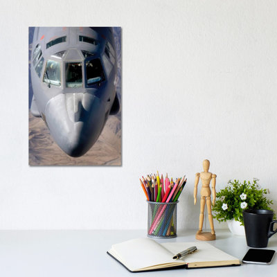 A B-52 Stratofortress Bomber Refuels During A Close Air Support Mission 1 Piece Wrapped Canvas Wall Art