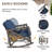 2-Person Outdoor Rocking Chair Set with Table and Cushions-1953454671