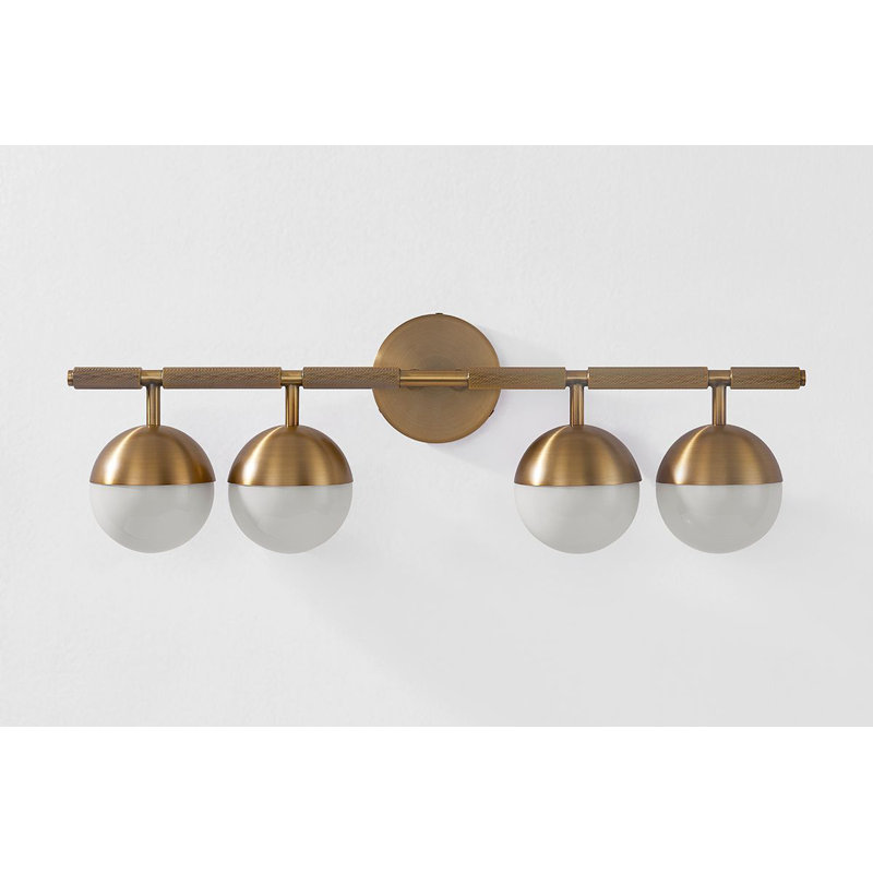 Enson 4 Light Bath and Vanity, Patina Brass
