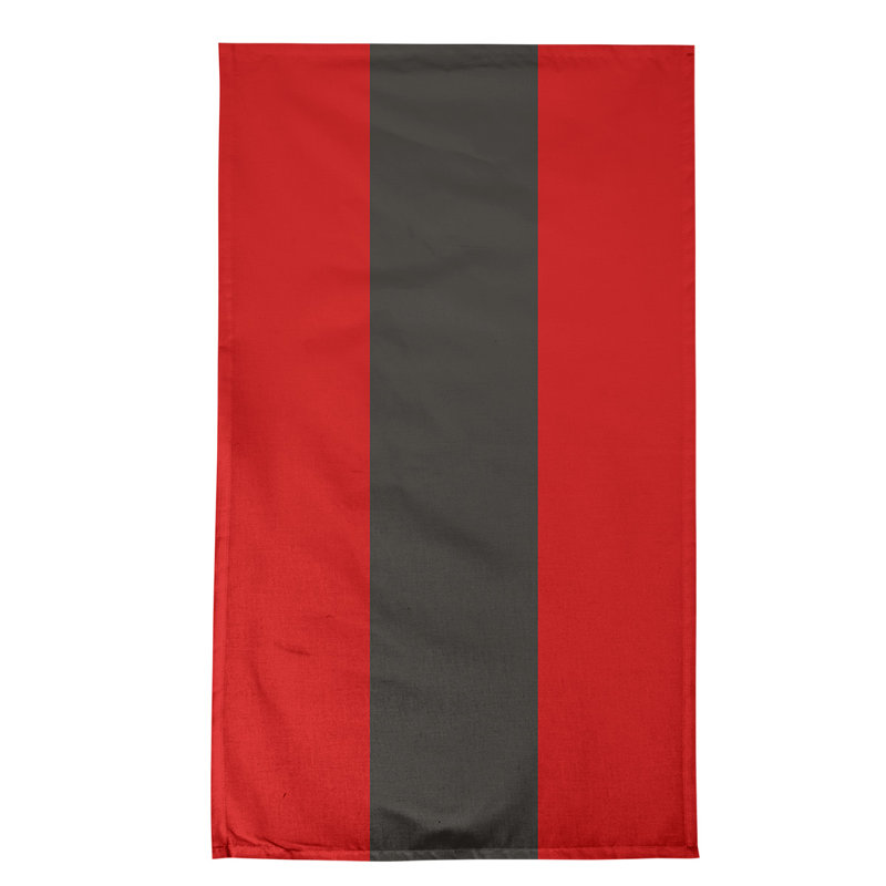 Stripe Tea Towel Kitchen Towel, Cotton Twill, Red/Brown Football