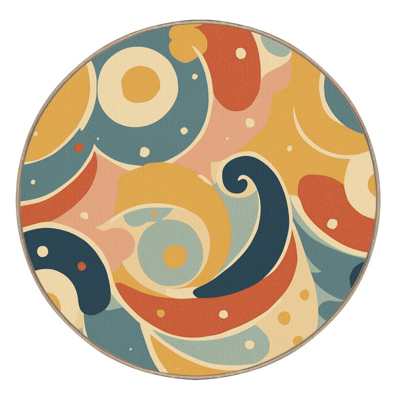Bold Streak Rug, Round 4'