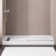 60'' W x 32'' D Glossy White Acrylic Shower Base with Stainless Steel Cover