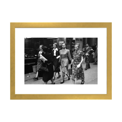 " Women On Street (NYC, 1949) " by Ruth Orkin