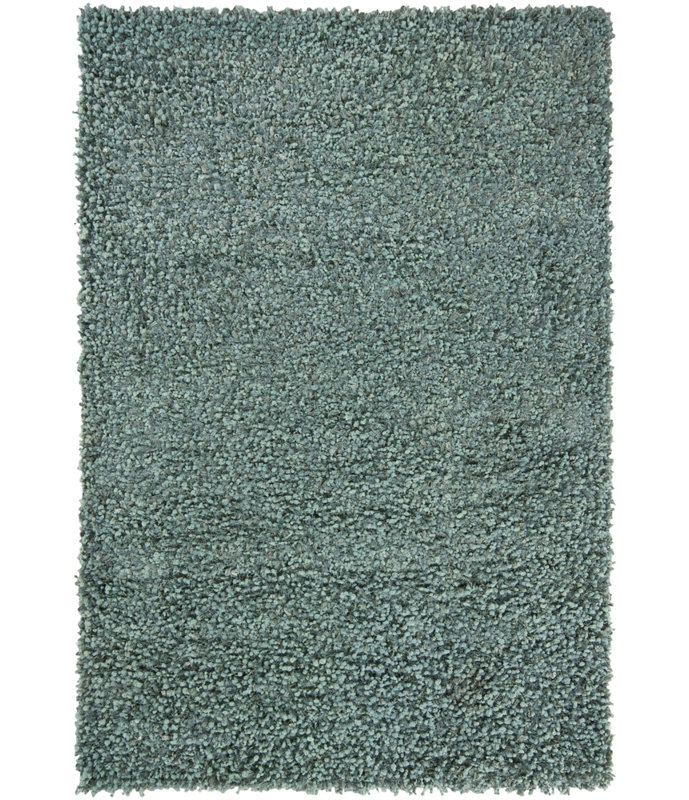 Tapis à aire unie vert moderne Benson, Aqua, Rectangle 7 pi 9 po x 10 pi 6 po