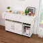 Table pliante multifonctionnelle avec tablettes et roulettes de rangement, bureau compact, table d'écriture