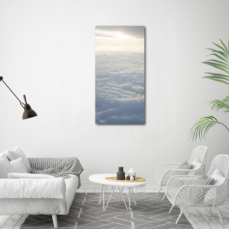 Flight Over The Clouds - Wrapped Canvas Print