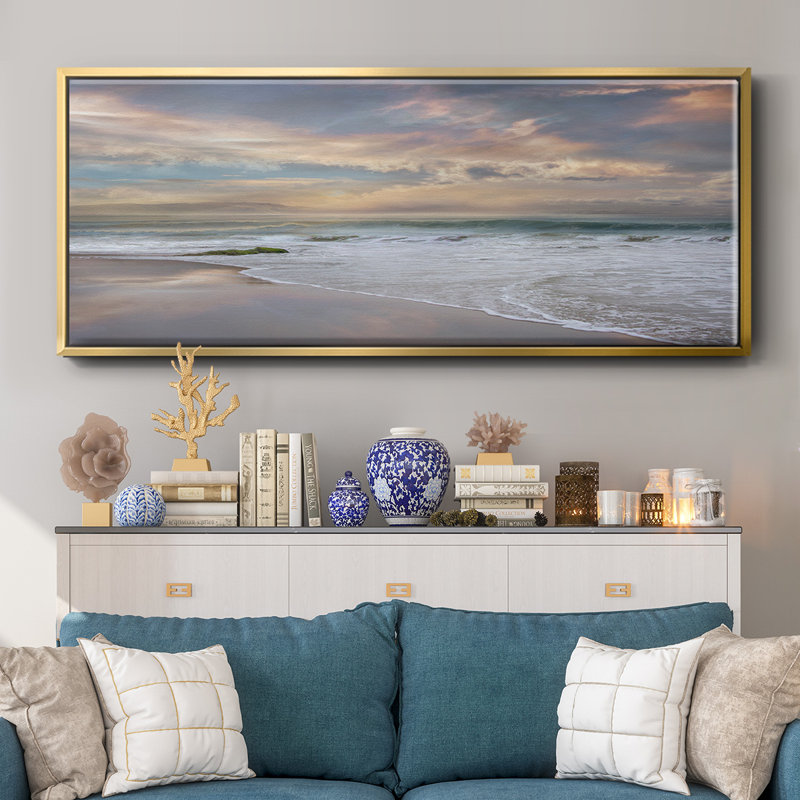 Soft Twilight- Framed Canvas, 24" H x 60" W