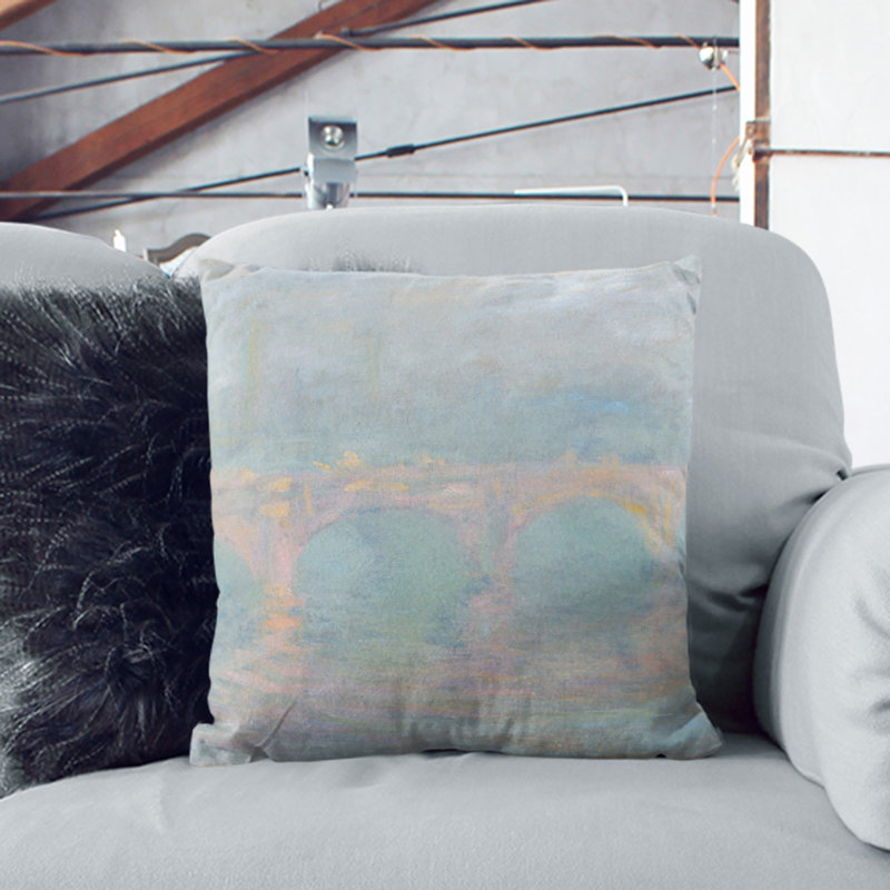 Waterloo Bridge in London Vol.2 Scatter Cushion, 55cm H x 55cm W x 20cm D