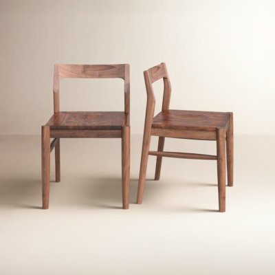 Krieger Solid Wood Slat Back Side Chair
